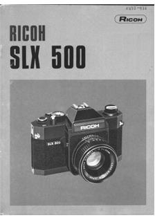 Ricoh SLX 500 manual. Camera Instructions.